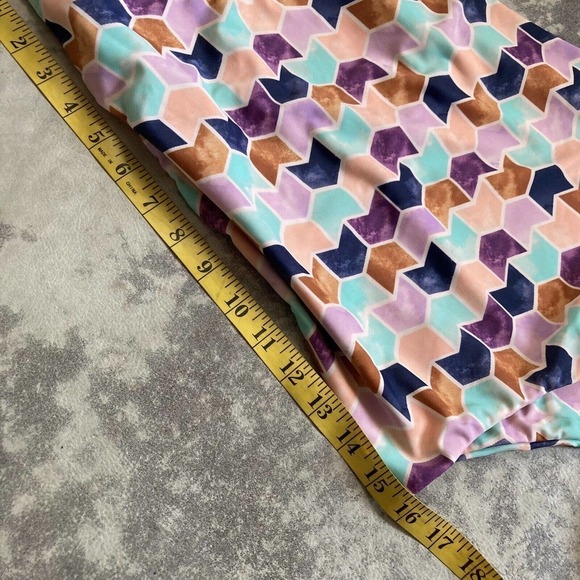 Tori praver swimwear Seafoam Geometric Print‎ One Piece Size Medium Multi… - Picture 5 of 11